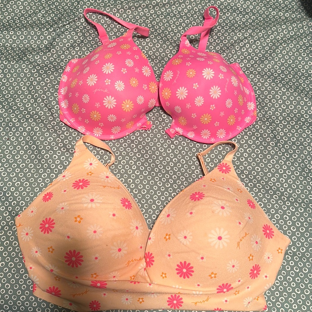 TWO Victoria’s Secret/ PINK bras.